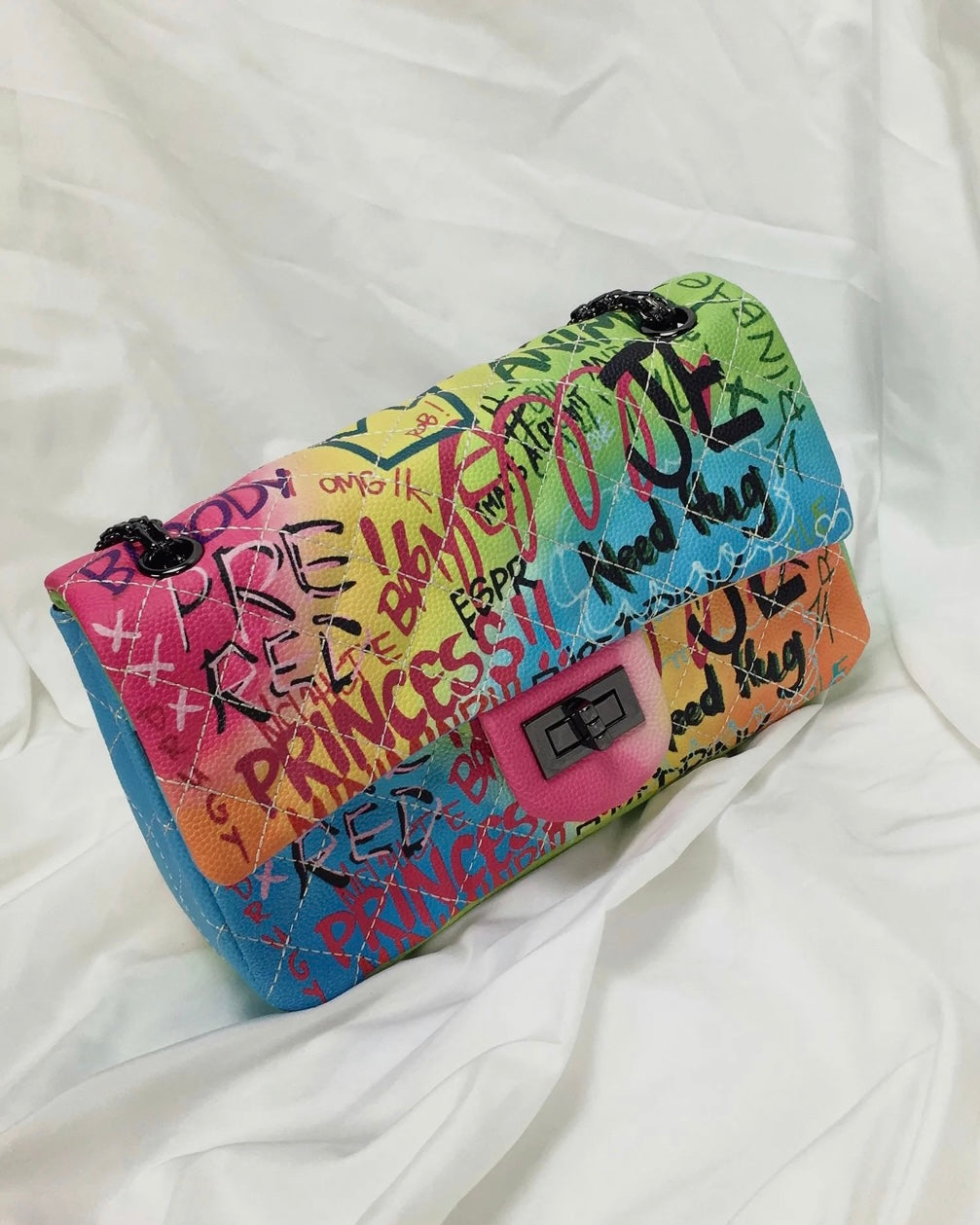 GRAFFITI SHOULDER BAG - MULTI COLOUR
