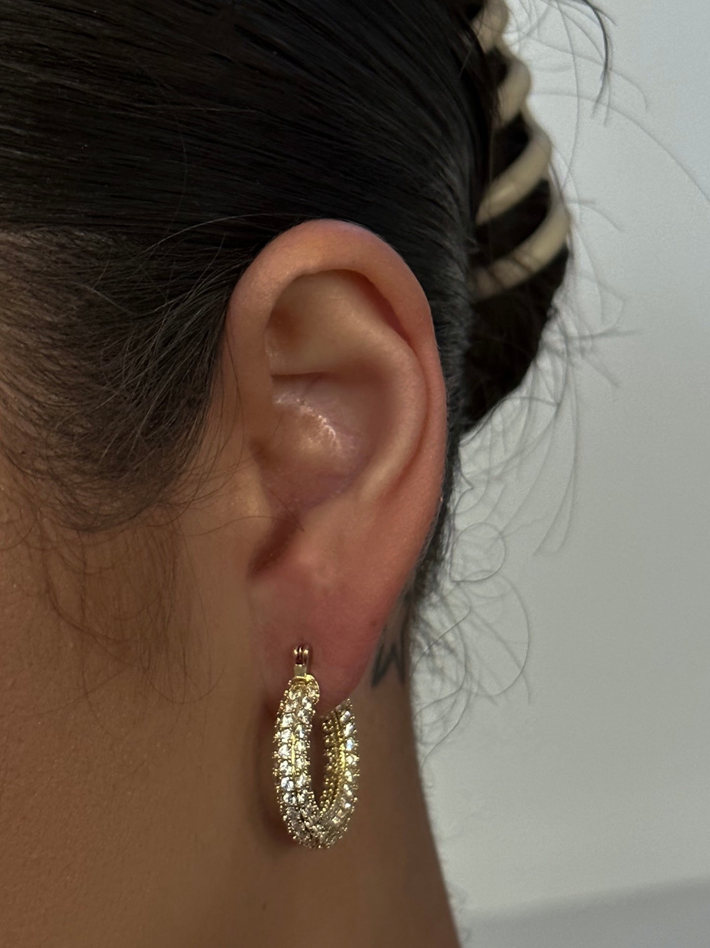 AMELIA DIAMOND HOOPS