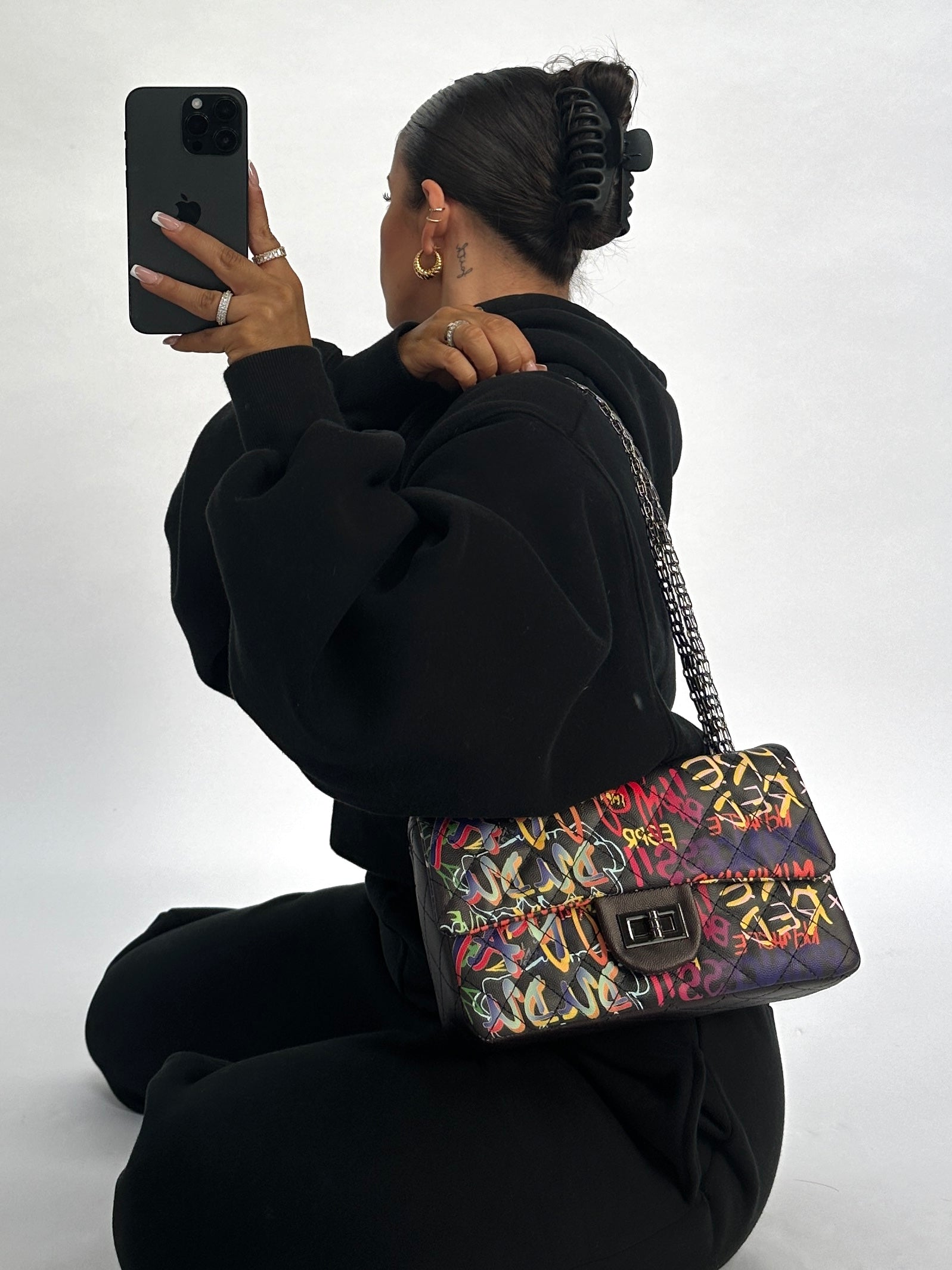 Graffiti shoulder bag hotsell