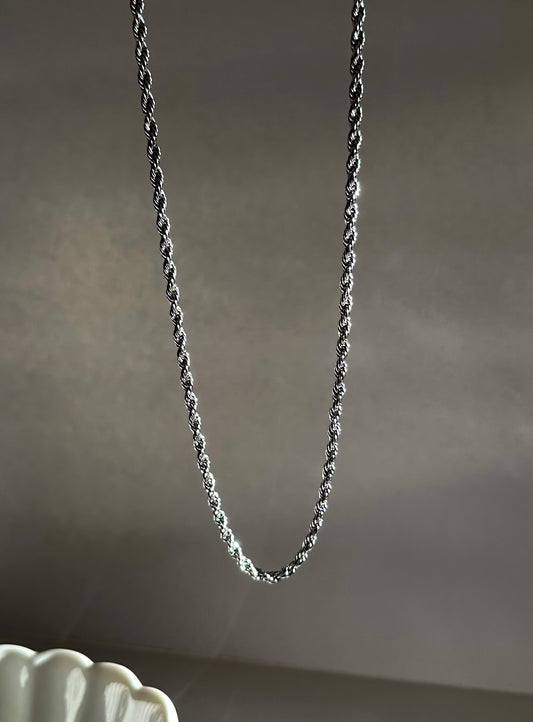 ROPE CHAIN - WHITE GOLD